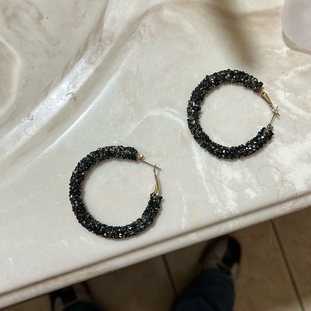 Used hoop earrings